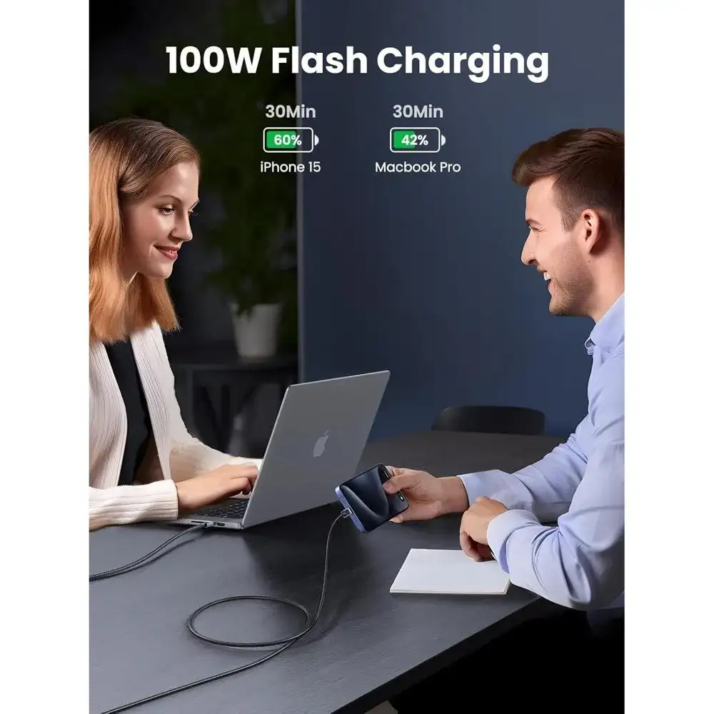 Kabell karikimi 100W USB-C to USB-C Ugreen  2